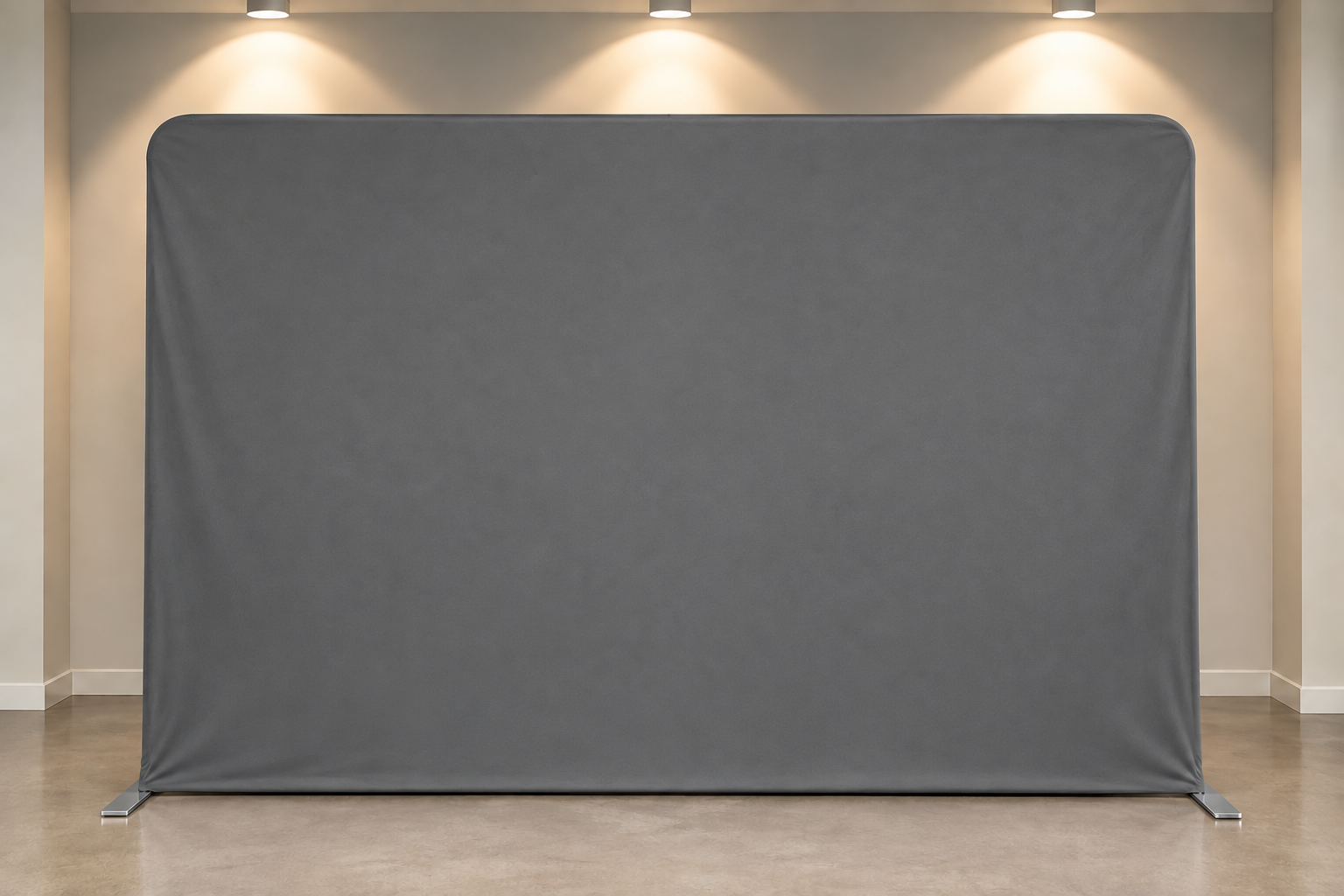 Charcoal gray photo booth backdrop available from Art Booth Seattle