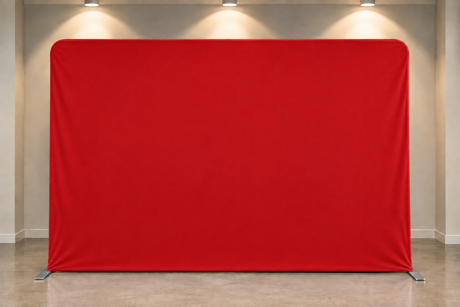 Classic red photo booth backdrop available from Art Booth Seattle